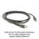 Zebra connection cable, USB, 12 V